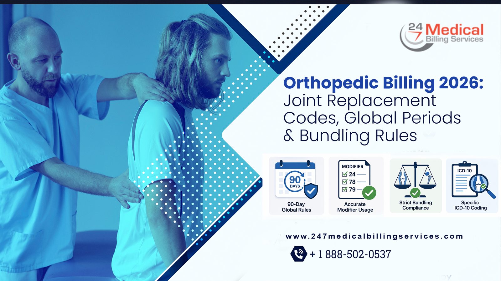 Orthopedic Billing 2026: Joint Replacement Codes, Global Periods & Bundling Rules