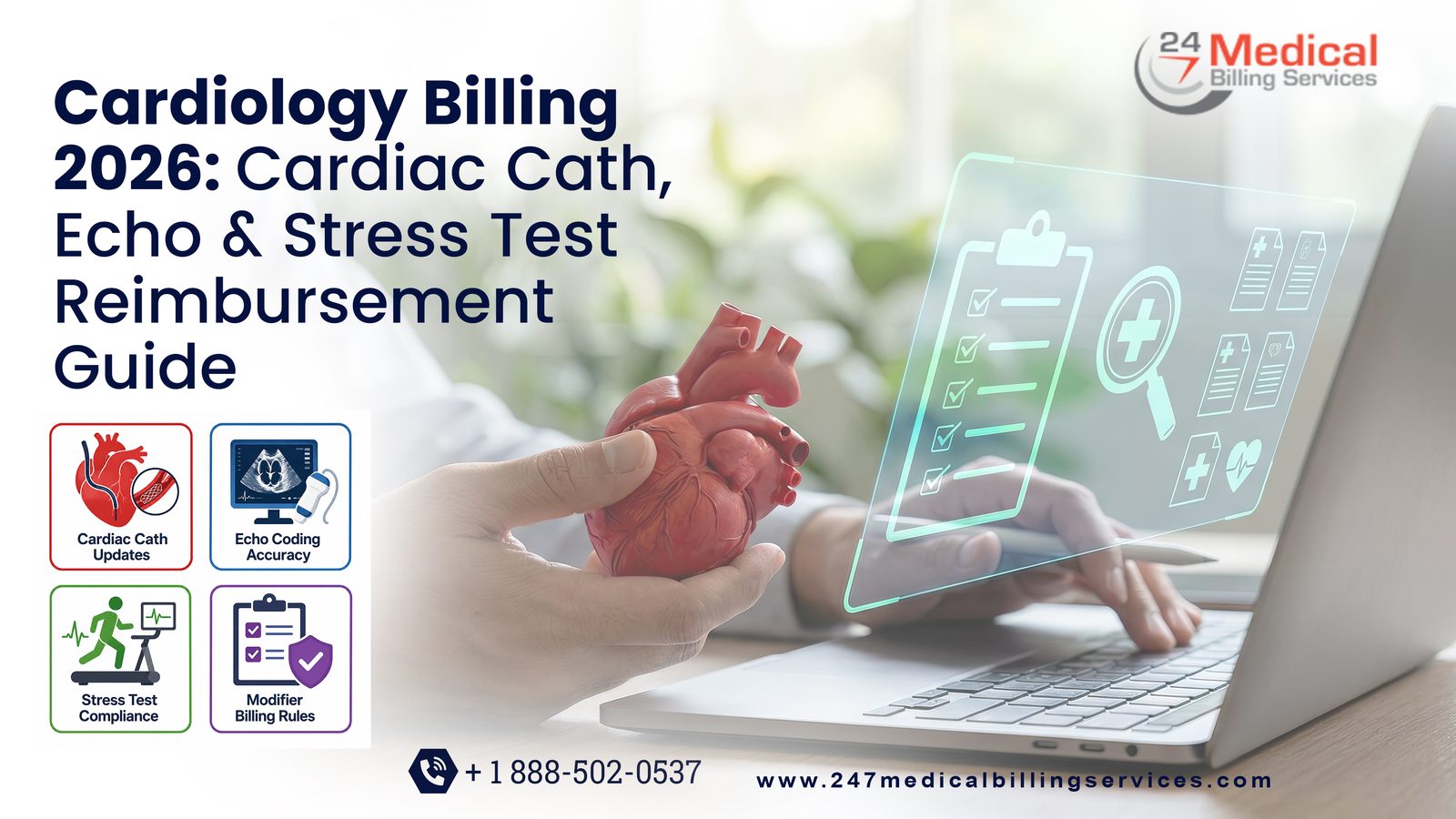Cardiology Billing 2026: Cardiac Cath, Echo & Stress Test Reimbursement Guide